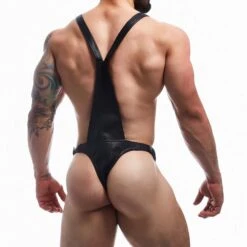 Body Cut4Men Blackleatherlike BL4CK07 -Men Attitude Boutique Body c4m BL4CK07 noir 3