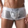 Boxer Star TOF PARIS TOF171A 2 Boxer Star TOF PARIS TOF171A -Men Attitude Boutique Boxer tof TOF171A argent m