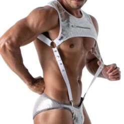 Bretelles Star TOF PARIS TOF178B -Men Attitude Boutique Bretelles tof TOF178N blanc 4