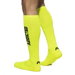 Chaussettes Addicted Neon AD1155 Jaune -Men Attitude Boutique Chaussettes AD1155 jaune 3