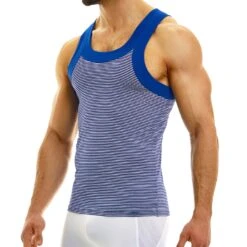 Débardeur Modus Vivendi Hellenic 01231 -Men Attitude Boutique Debardeur modus 01231 bleu 4
