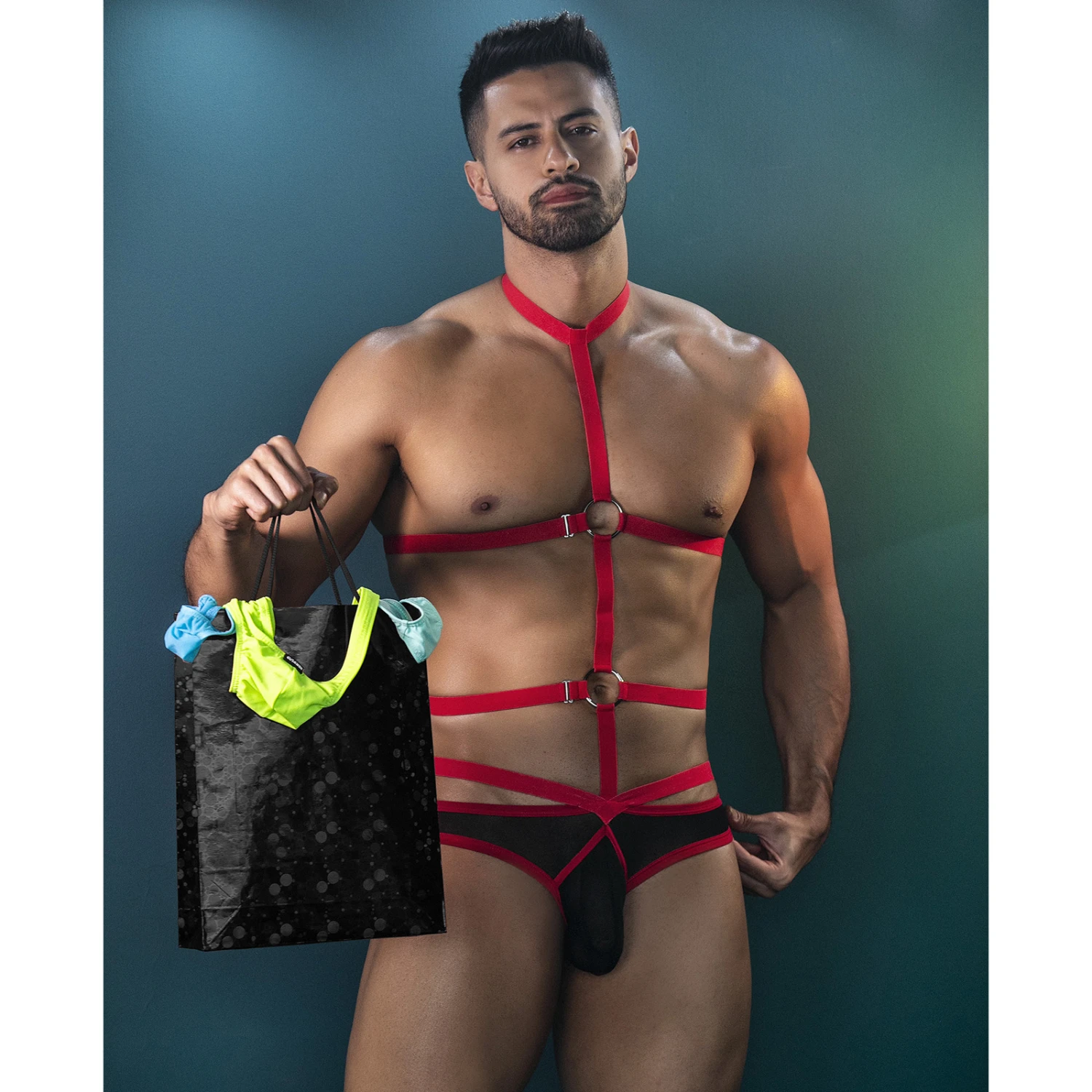 Harnais Cut4Men C4MRAV114 Rouge 4 Harnais Cut4Men C4MRAV114 Rouge – Image 2