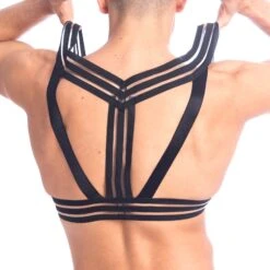 Harnais Quriose Nip Play HE02TOP Noir 6 Harnais Quriose Nip Play HE02TOP Noir -Men Attitude Boutique Harnais quriose HE02TOP noir 3 1