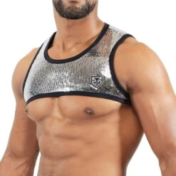 Harnais Broadway TOF PARIS H0016A -Men Attitude Boutique Harnais tof H0016A argent 4