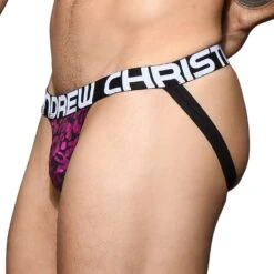 Jock Strap Andrew Christian Posh Leopard 92147 -Men Attitude Boutique JockStrap ac 92147 violet 4