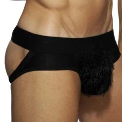 Jock Strap Addicted Feather AD Party AD865 -Men Attitude Boutique JockStrap addicted AD865 noir 4