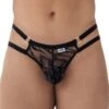 Jock Strap Candyman Lace And Chain 99598 -Men Attitude Boutique JockStrap candy 99598 noir m