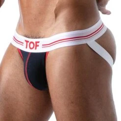 Jock Strap French TOF PARIS TOF159BU -Men Attitude Boutique JockStrap tof TOF159BU bleu 4