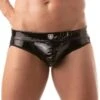 Jock Strap Vinyl TOF PARIS TOF183N 1 Jock Strap Vinyl TOF PARIS TOF183N -Men Attitude Boutique JockStrap tof TOF183N noir m