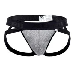 Jock Strap Xtremen Jacquard 91085 -Men Attitude Boutique JockStrap xtremen 91085 gris 9