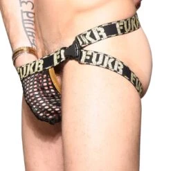 Jock Strap Andrew Christian FUKR Net Buckle 91733 -Men Attitude Boutique Jockstrap andrew 91733 noir 4