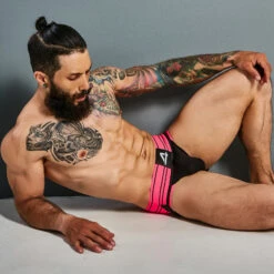 Jock Strap Cut4Men Neon Pink C4M15 -Men Attitude Boutique Jockstrap c4m C4M15 rose a