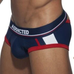 Slip Empty Bottom Addicted Open Sport AD740 Bleu -Men Attitude Boutique Slip addicted AD740 bleu 4