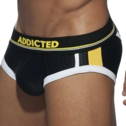 Slip Empty Bottom Addicted Open Sport AD740 Noir -Men Attitude Boutique Slip addicted AD740 noir 4 1