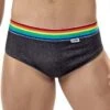 Slip Candyman Rainbow Denim 99411 -Men Attitude Boutique Slip candy 99411 noir m