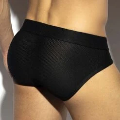 Slip ES Collection Bee Nest UN564 Noir 8 Slip ES Collection Bee Nest UN564 Noir -Men Attitude Boutique Slip esco UN564 noir 3