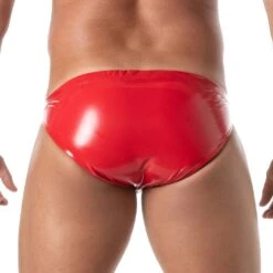 Slip Vinyl TOF PARIS TOF493R Rouge -Men Attitude Boutique Slip tof TOF493R rouge 3