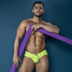 Slip Xtremen Microfiber91227 Vert -Men Attitude Boutique Slip xtremen 91227 vert a