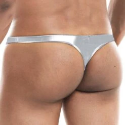 String Cut4Men Silver Skai C4M03 -Men Attitude Boutique String c4m C4M03 argent 3