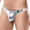 String Cut4Men Silver Skai C4M03 -Men Attitude Boutique String c4m C4M03 argent m