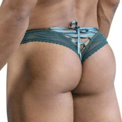 String Candyman Lace 99861 Vert -Men Attitude Boutique String candy 99861 vert 3