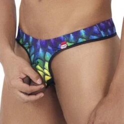 String Sans Ficelle Pikante Rainbow PIK0831 8 String Sans Ficelle Pikante Rainbow PIK0831 -Men Attitude Boutique Stringsansficelle pikante pik0831 noir 4