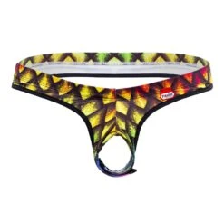 String Sans Ficelle Pikante Rainbow PIK0831 9 String Sans Ficelle Pikante Rainbow PIK0831 -Men Attitude Boutique Stringsansficelle pikante pik0831 noir 9