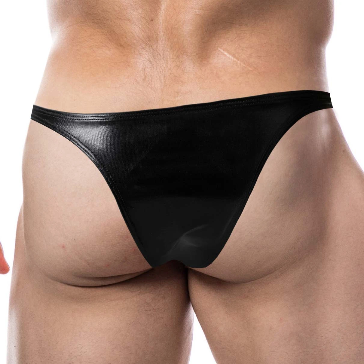 Tanga Cut4Men Black Leatherette C4M11 5 Tanga Cut4Men Black Leatherette C4M11 – Image 3
