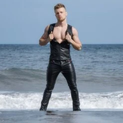 Veste Zipped Fetish TOF PARIS TS0036N 8 Veste Zipped Fetish TOF PARIS TS0036N -Men Attitude Boutique Veste tof TS0036N noir a