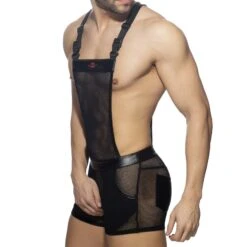 Body AD Fetish MESH-RUB OVERALLS ADF164 -Men Attitude Boutique body adf adf164 noir 4