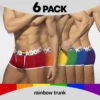 Pack De 6 Boxers Addicted Rainbow AD1143P -Men Attitude Boutique boxer ad ad1143p cmod m