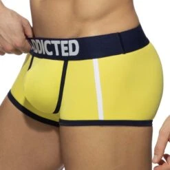 Boxer Swimderwear Addicted AD1153 -Men Attitude Boutique boxer addicted ad1153 jaune 4