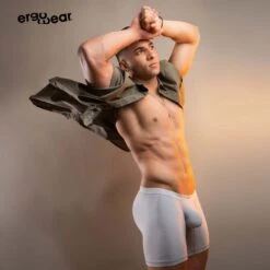 Boxer Long ErgoWear SLK EW1142 7 Boxer Long ErgoWear SLK EW1142 -Men Attitude Boutique boxer ergo EW1142 argent a