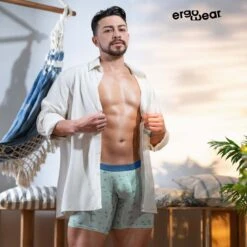 Boxer Long ErgoWear SLK SE EW1779 Bleu Ciel -Men Attitude Boutique boxer ergo ew1779 bleu a