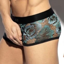 Boxer ES Collection Botanic Garden UN633 Noir -Men Attitude Boutique boxer esco un633 noir 4