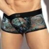 Boxer ES Collection Botanic Garden UN633 Noir 2 Boxer ES Collection Botanic Garden UN633 Noir -Men Attitude Boutique boxer esco un633 noir m