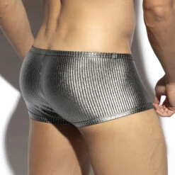 Boxer ES Collection Art Deco Metallic UN598 Argent -Men Attitude Boutique boxer escollection un598 silver 2