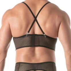 Bustier Circuit Résille TOF PARIS TOF402N Noir -Men Attitude Boutique bustier circuit tof402n black 2