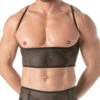Bustier Circuit Résille TOF PARIS TOF402N Noir -Men Attitude Boutique bustier circuit tof402n black m