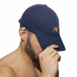 Casquette Addicted Rainbow AD1118 Bleu 9 Casquette Addicted Rainbow AD1118 Bleu -Men Attitude Boutique casquette ad AD1118 bleu 4