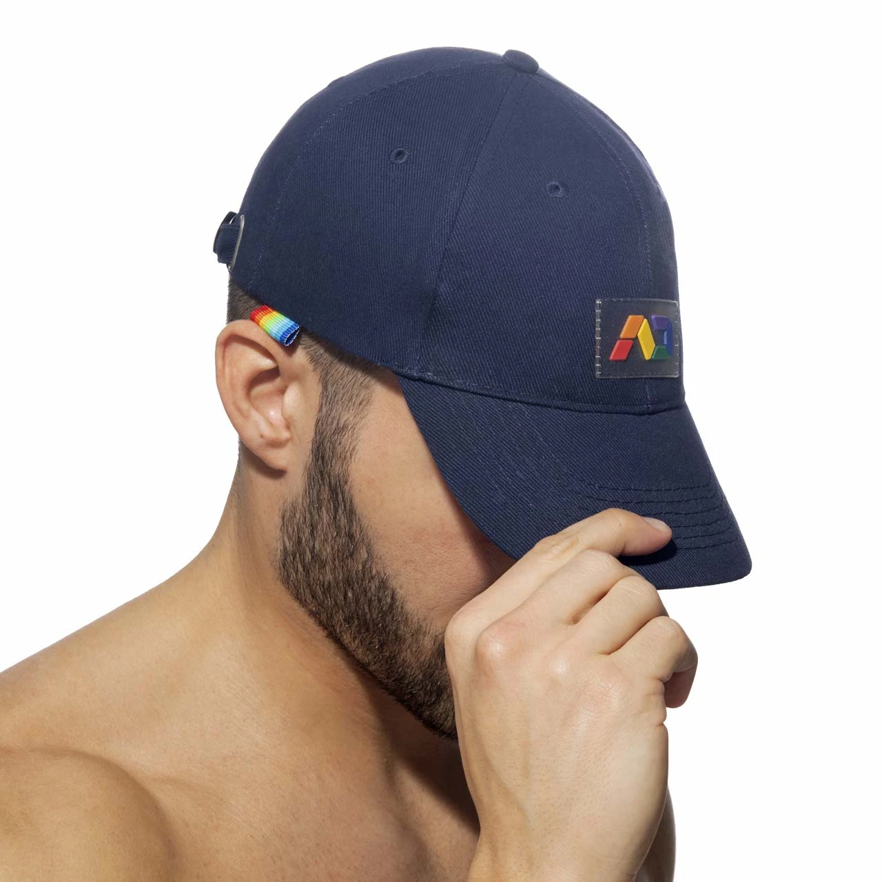Casquette Addicted Rainbow AD1118 Bleu 6 Casquette Addicted Rainbow AD1118 Bleu – Image 4