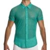 Chemise Modus Vivendi Illusion 04542 Turquoise -Men Attitude Boutique chemise modus 04542 turquoise m