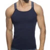 Débardeur Sitges Slim Fit Addicted AD1260 Bleu -Men Attitude Boutique debardeur ad1260 addicted navy m