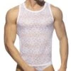 Débardeur Addicted Flowery Lace AD1077 -Men Attitude Boutique debardeur addicted ad1077 blanc m