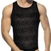 Débardeur Addicted Flowery Lace AD1077 Noir -Men Attitude Boutique debardeur addicted ad1077 noir m