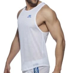 Débardeur Addicted Waistband Mesh AD928 7 Débardeur Addicted Waistband Mesh AD928 -Men Attitude Boutique debardeur addicted ad928 blanc 4