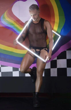 Debardeur Candyman Mesh 99758 Noir 6 Debardeur Candyman Mesh 99758 Noir -Men Attitude Boutique debardeur candyman 99758 noir a