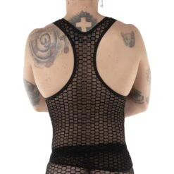 Débardeur Eros Veneziani 7526 Noir -Men Attitude Boutique debardeur eros 7526 noir 3