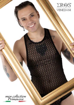 Débardeur Eros Veneziani 7526 Noir -Men Attitude Boutique debardeur eros 7526 noir a