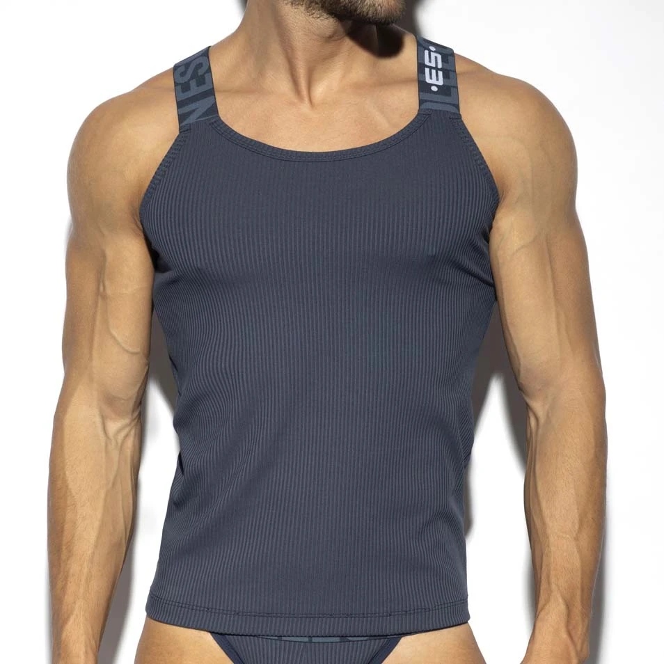 Debardeur ES Collection Recycled Rib TS294 Bleu 3 Debardeur ES Collection Recycled Rib TS294 Bleu